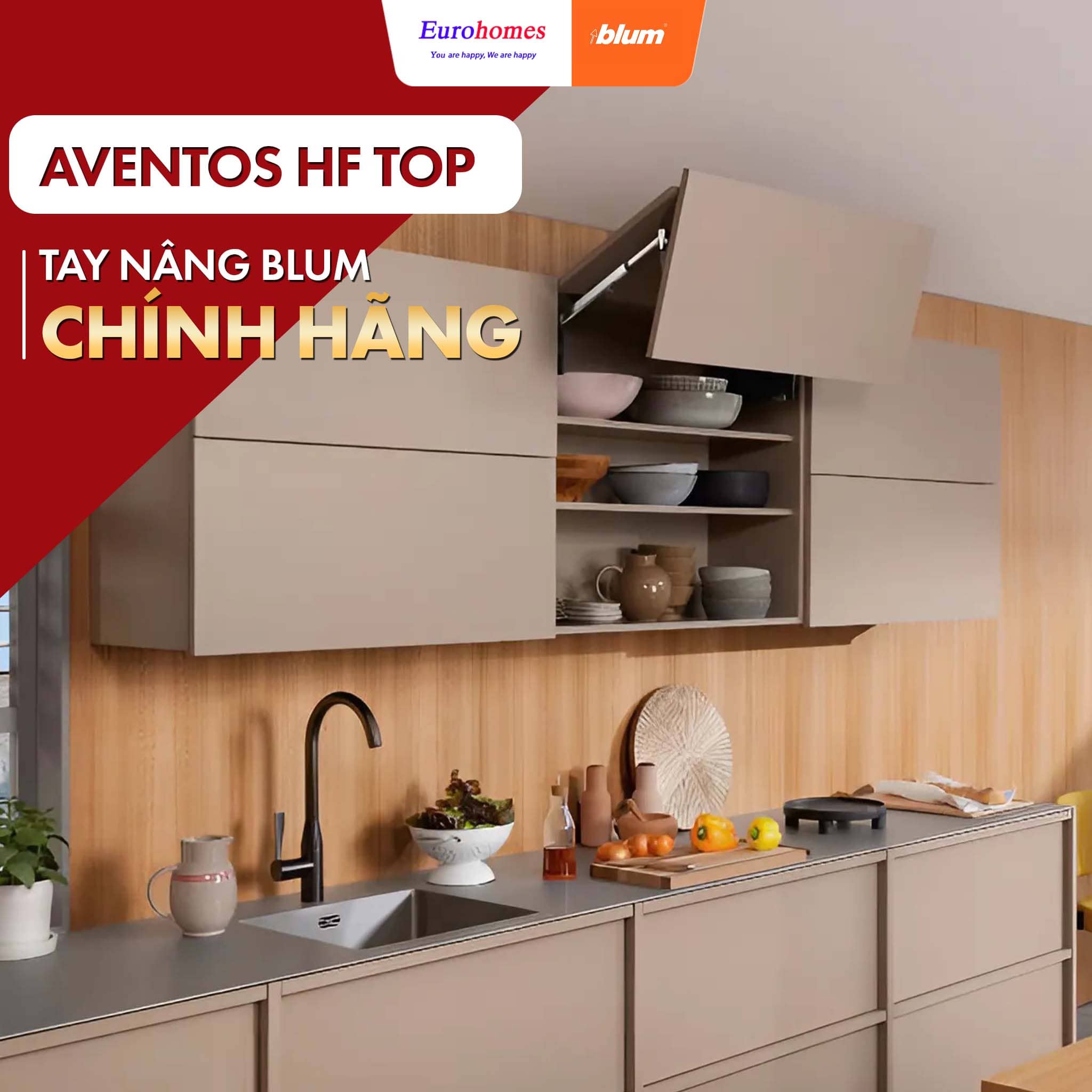 Cách chỉnh Tay nâng Blum - Eurohomes