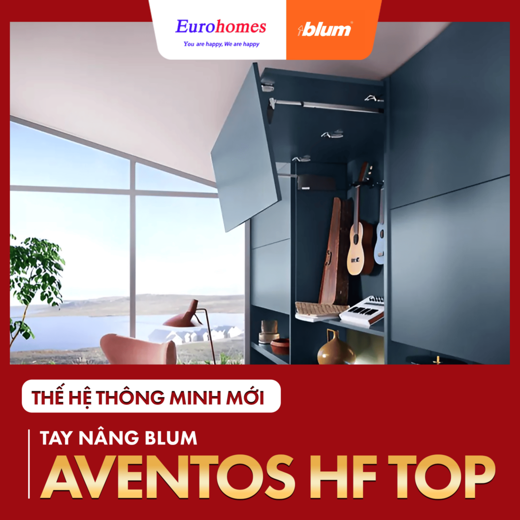 Tay nâng Aventos HF Top - Thế hệ thông minh mới