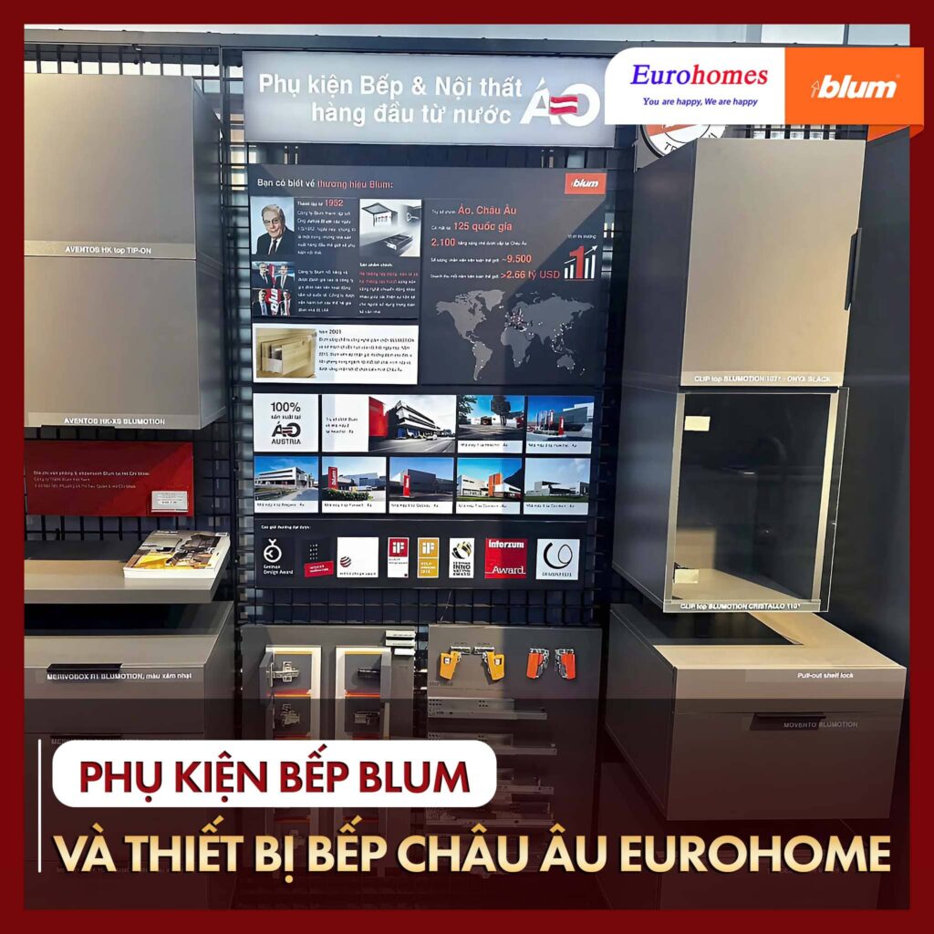 Phụ kiện Bếp Blum và Thiết bị Bếp Châu Âu Eurohome