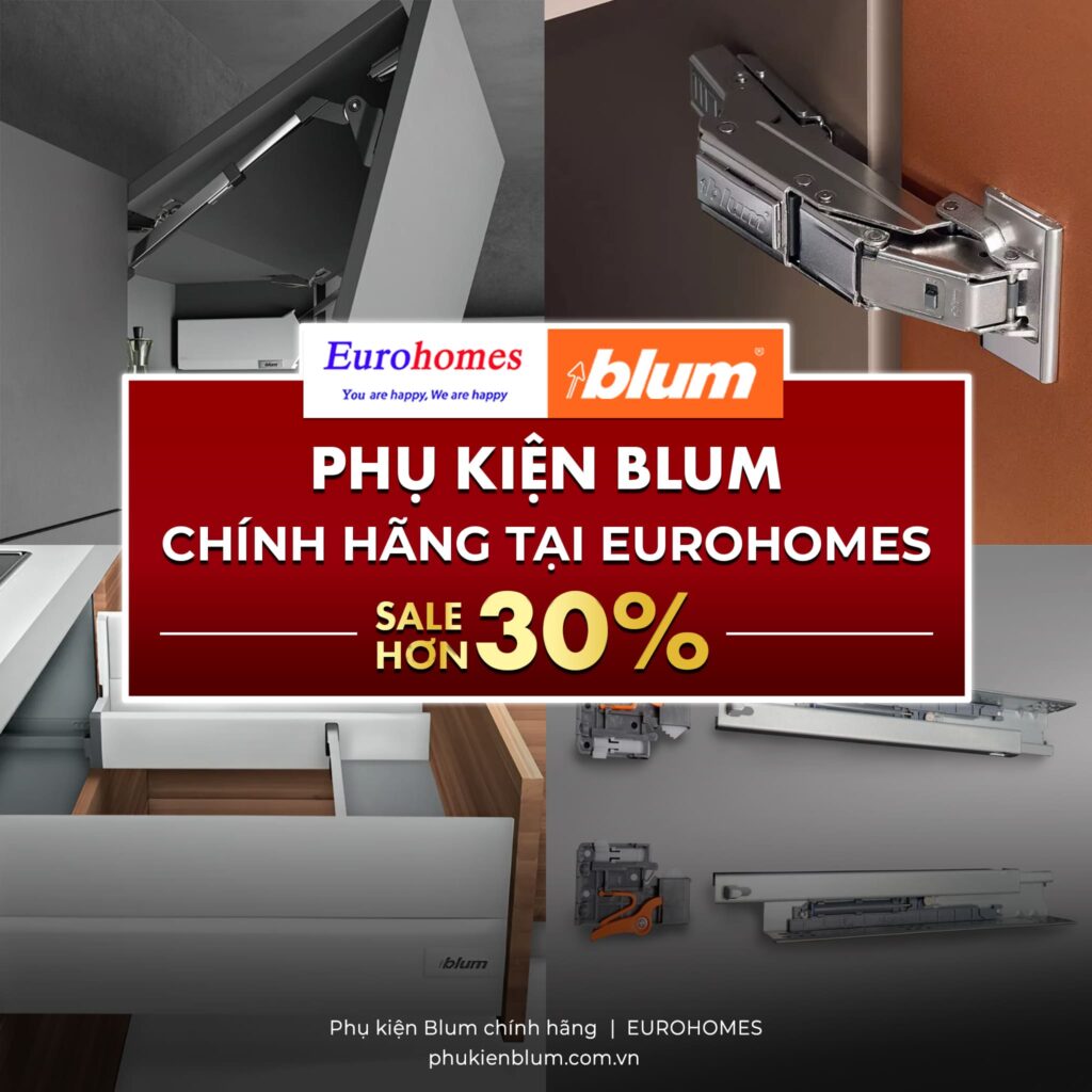 Tay nâng Blum tủ bếp - Nâng tầm tiện nghi & chất lượng sống