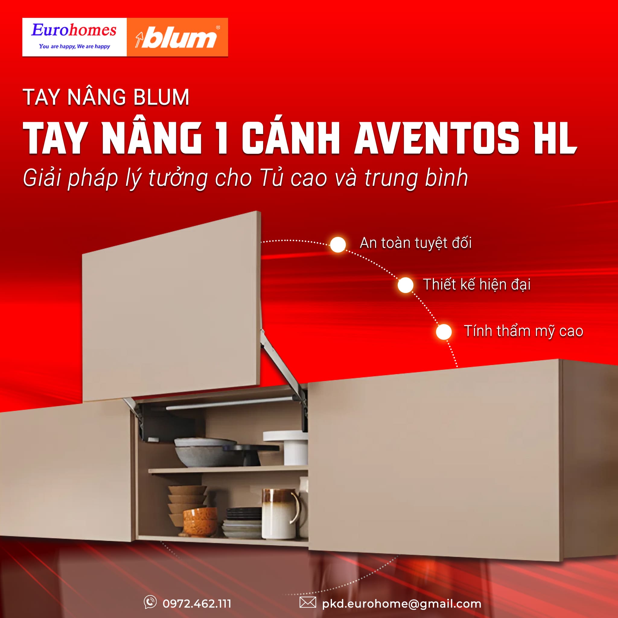 Tay nâng 1 cánh Blum
