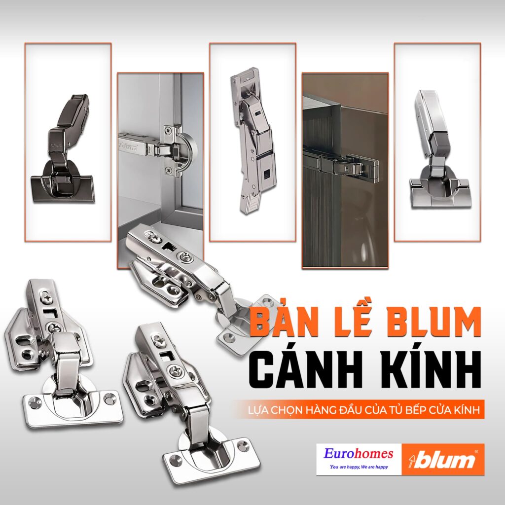 Bản lề Blum cánh kính