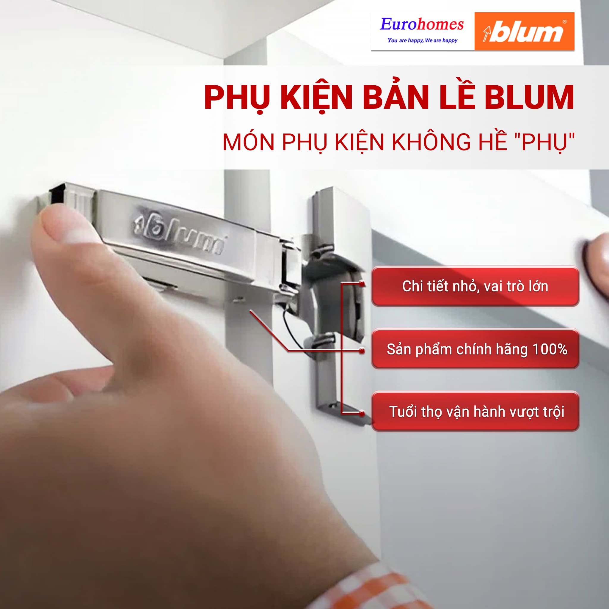 Cách lắp Bản lề Blum