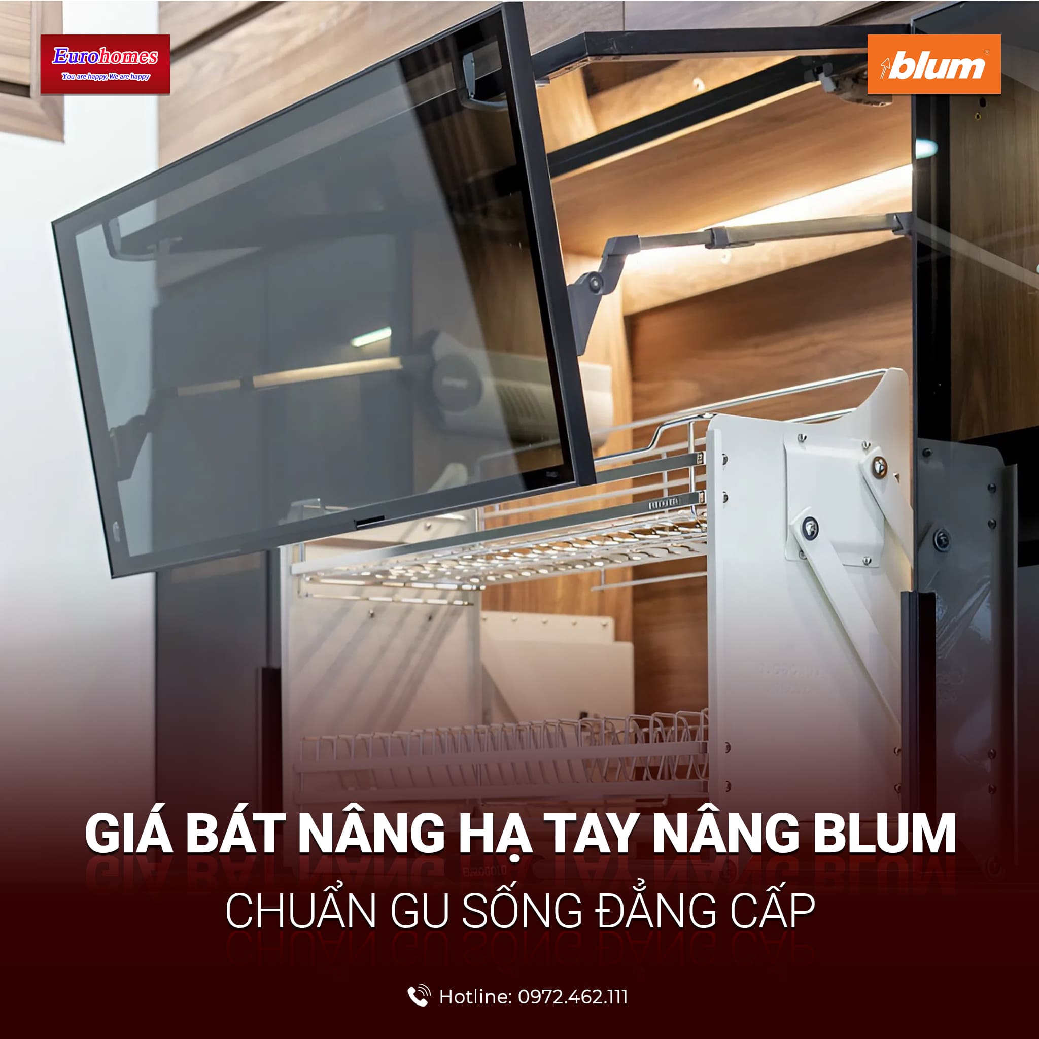 Tay nâng Blum giá bát