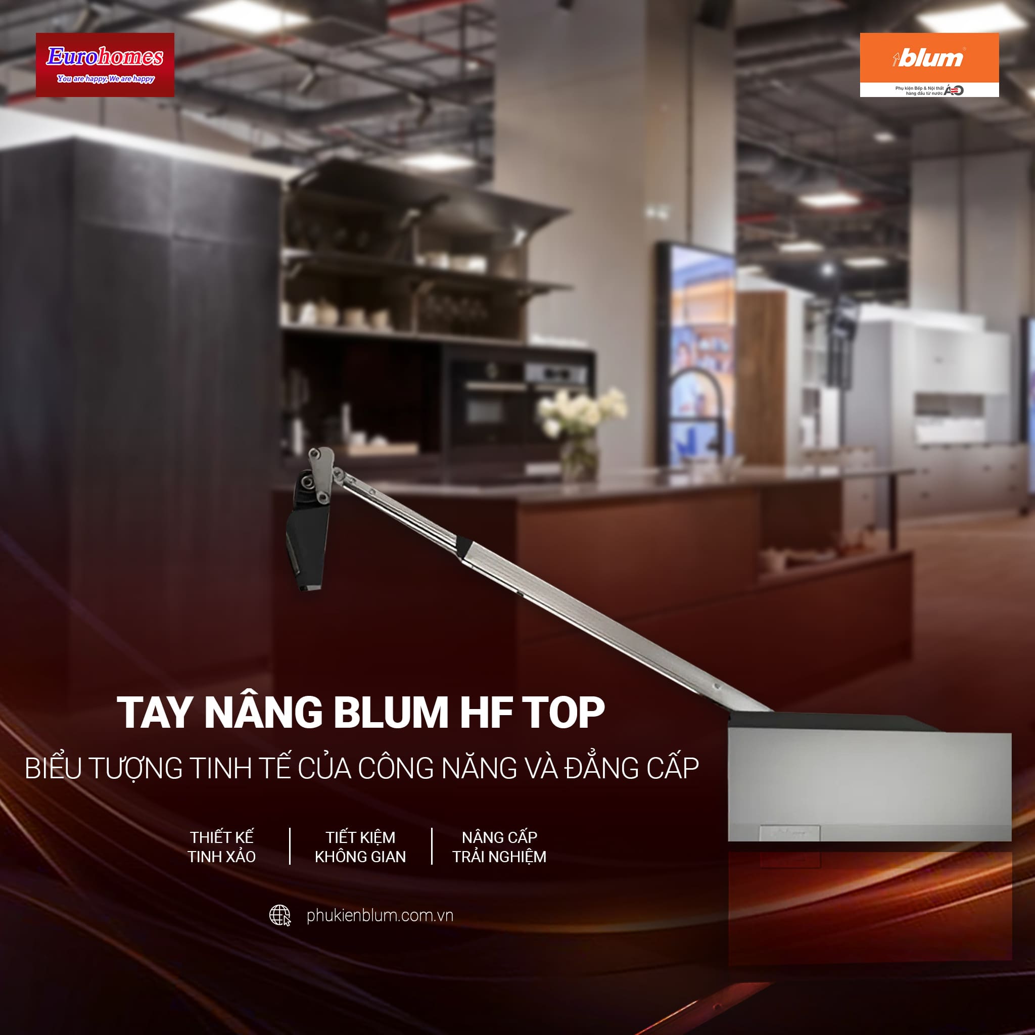 Tay nâng Blum HF top